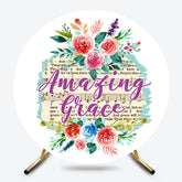 Lofaris Spring Floral Amazing Grace Round Easter Backdrop